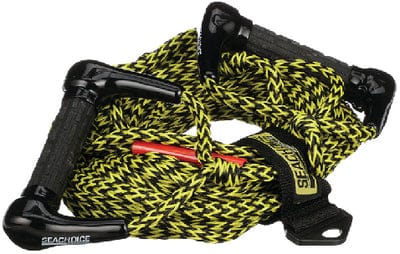 Seachoice 86729 Water Ski Rope: 75': Dual 5-1/2" Handles with Textured Rubber Grip
