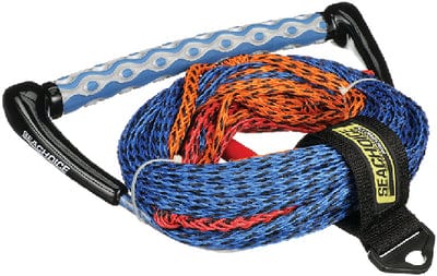 Seachoice 86733 3-Section Water Ski or Wakeboard Rope: 75': 13" Handle with Textured EVA Grip