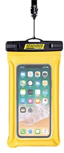 Seachoice 86853 Waterproof Floating Phone Holder<BR>Yellow: 5" x 9"