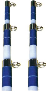 Telescoping Outrigger Pole-15' White/Blue