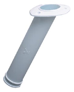 Seachoice 30 Degree Plastic Rod Holder With Injection Molded ABS Flange - White