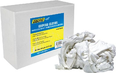 Seachoice 90006 Recycled White Knits Wiping Cloths: 4-lb. Box