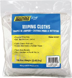 Seachoice 90007 Recycled White Knits Wiping Cloths: 1-lb. Bag