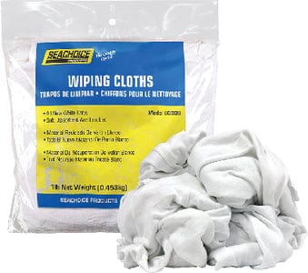 Seachoice 90009 New White Knits Wiping Cloths: 1-lb. Bag