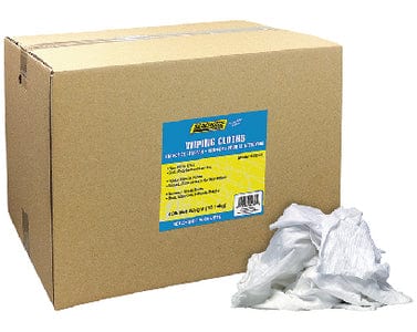 Seachoice 90031 New White Knits Wiping Cloths: 40-lb. Box