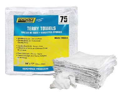 Seachoice 90033 Terry Towels: 75-ct. Bag