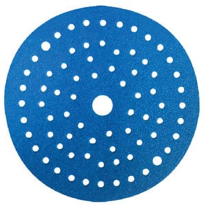 Seachoice 91949 Blue Ceramic Hook & Loop Discs with Vacuum Holes: Grade: 40