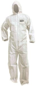 Seachoice 93127 Poly Disposable Coverall With Hood: X-Large