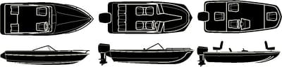 Seachoice Sterling Series Boat Cover For 14 to 16' V-Hull or Tri-Hull Runabouts and Aluminum Bass Boats
