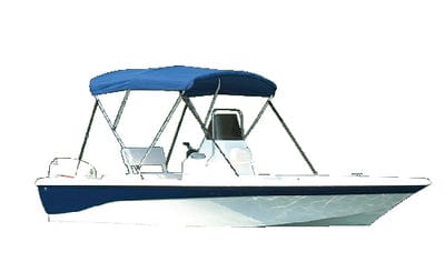 3 Bow 61"- 66" Pacific Blue Canvas