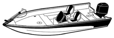 Carver 72216F10 V-Hull Fishing With Side Console: 16'6": Poly-Flex II Slate Gray
