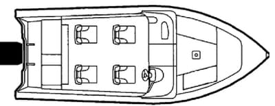 Carver 79003 Flex-Fit Poly-Flex Boat Cover For 16' to 19' Fish & Ski Boats I/O or O/B: Tournament Ski Boats and Wide Bass Boats