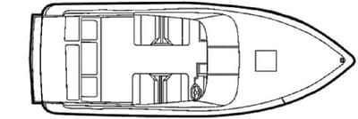 Carver 79006 Flex-Fit&trade; Poly-Flex Boat Cover For 19' to 22' V-Hull Low Profile Cuddy Cabin Boats I/O or O/B