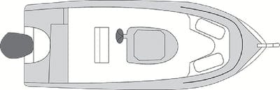 Carver 79011 Flex-Fit Poly-Flex Boat Cover For 17' - 19' V-Hull Fishing & Bay Style Center Console Boats