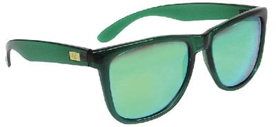 Yachter's Choice 43859 "Catalina" Polarized Sunglasses<BR>Clear Green Frame: Green Mirror Lens