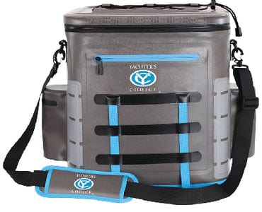 Yachter's Choice 50052 Soft Cooler<BR>35 Can Capacity / Shoulder Strap: Grey/Blue