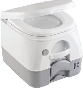 Dometic 2.5 Gallon Full Size 975MSD Portable Toilet With Push Button Flush