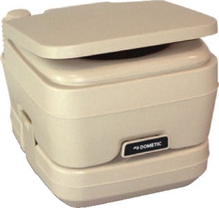 Dometic 2.5 Gallon SaniPottie 964 Portable Toilet With Mounting Brackets