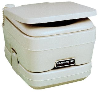 Dometic 2.5 Gallon SaniPottie 964 Portable Toilet With Mounting Brackets