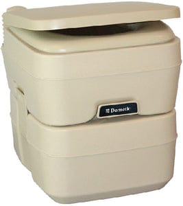 Dometic 5.0 Gallon SaniPottie 965 Portable Toilet With Mounting Brackets