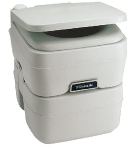 Dometic 5.0 Gallon SaniPottie 965MSD Portable Toilet With Mounting Brackets and 1.5" MSD Fittings