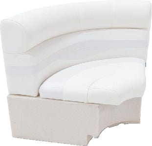 Lippert Platinum Series Pontoon Furniture: Radius Corner: Dove Grey