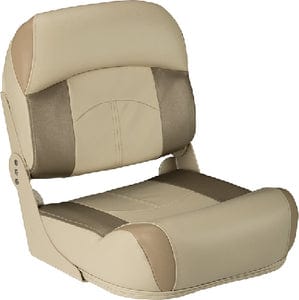 TaylorMade Low Back Fold Down Fishing Seat: Tan