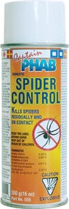 Captain Phab 555 Spider Control: 350g aerosol: case/12