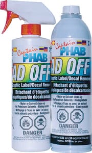 Captain Phab 610 Ad Off Decal Adhesive Remover: 535 ml (18 oz): 12/case