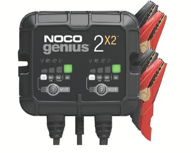 Noco GENIUS2X2 Multi-Bank Battery Charger & Maintainer: 4 Amps/2 Banks