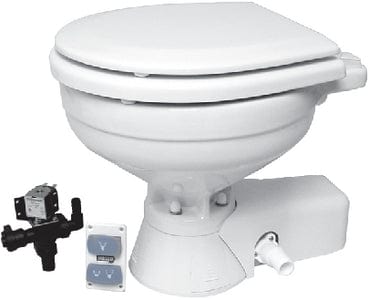 Jabsco 370453092 Compact Quiet Flush Toilet 12V: Freshwater Flush