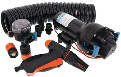 Jabsco P601J219N4A Hotshot&trade; Series Washdown Pump Kit w/Hose: 12V: 6GPM