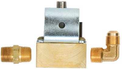 3/8 Brass Solenoid + Fittings: 12V