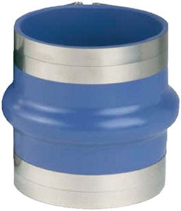 Trident 270V6000SS Blue Silicone "VHT" Single Hump Hose w/o Clamps: 5"