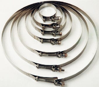 Trident 7201340 SS T-Bolt Hose Clamps: 1-5/8" to 1-3/4"