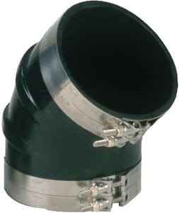 Trident TRL445 Black Rubber 45&deg; Elbow w/o Clamps: 4"