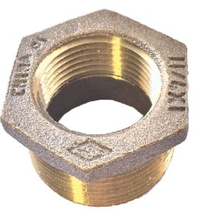 CB Supplies BB112X34 Red Brass Bushing: 1-1/2" x 3/4" Pipe