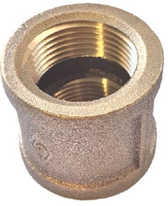 CB Supplies BC2 Red Brass Coupling: 2"