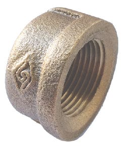 CB Supplies BCP114 Red Brass Pipe Cap: 1-1/4"