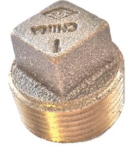 CB Supplies BP112 Red Brass Pipe Plug: 1-1/2"