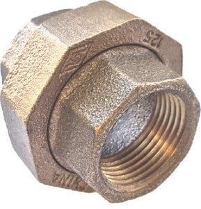 CB Supplies BU34 Red Brass Union: 3/4"