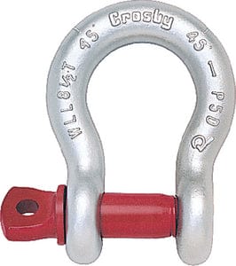 Crosby  Galvanized Forged Anchor Shackle: 1/2"