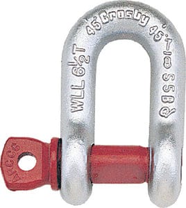 Crosby Galvanized Forged Chain Shackle: 1/2"