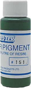 FiberTek CPGR60 Polyester Color Pigment: Green: 600 ml.: 6/case
