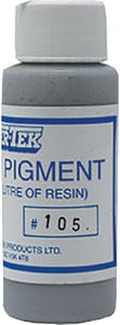 FiberTek CPGY60 Polyester Color Pigment: Grey: 600 ml.: 6/case