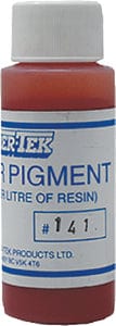 FiberTek CPRD60 Polyester Color Pigment: Red: 600 ml.: 6/case