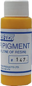 FiberTek CPYL60 Polyester Color Pigment: Yellow: 600 ml.: 6/case