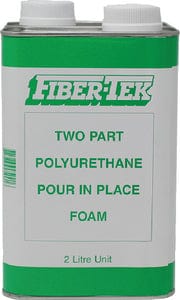 FiberTek PF2 Rigid Polyurethane Pour In Place Foam: 2L: 4/case