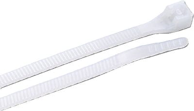 4" Standard Cable Ties: Natural 25/Pack