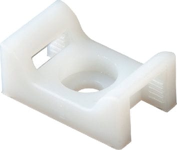 Ancor Cable Tie Screw Mounts: Natural: 100/pk